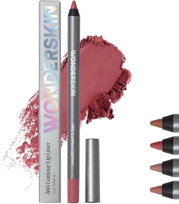 Wonderskin Lip Liner Pencil - 360 Contour Lipliner, Long Lasting, Sharpenable, Waterproof And Transfer-Proof Brown Lip Liner Pencil (Nutmeg)