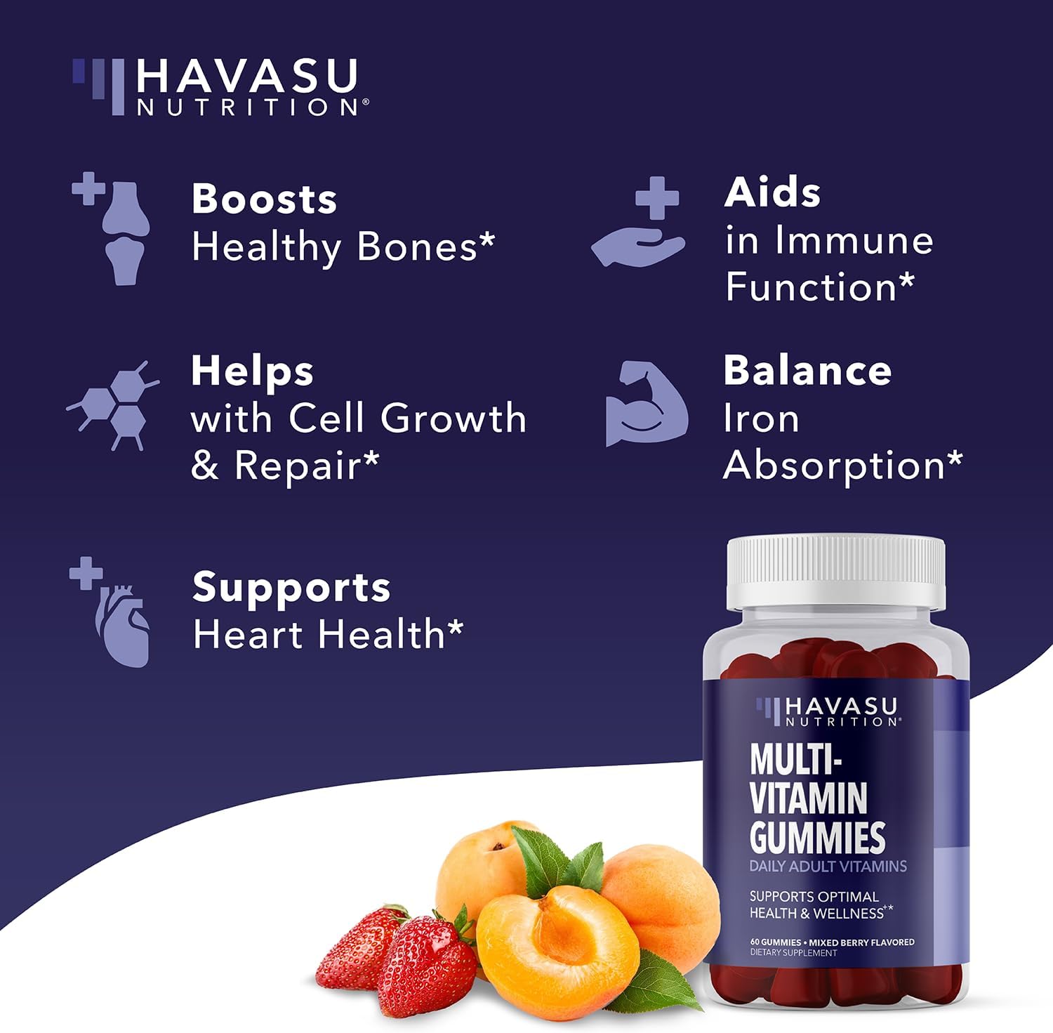 Multivitamin Gummies for Men and Women - GLP-1 Nutritional Support with Daily Vitamins and Minerals for Optimal Wellness - Adults Multivitamin Gummy with Vitamin C, D and Zinc - Month Supply : Health & Household
