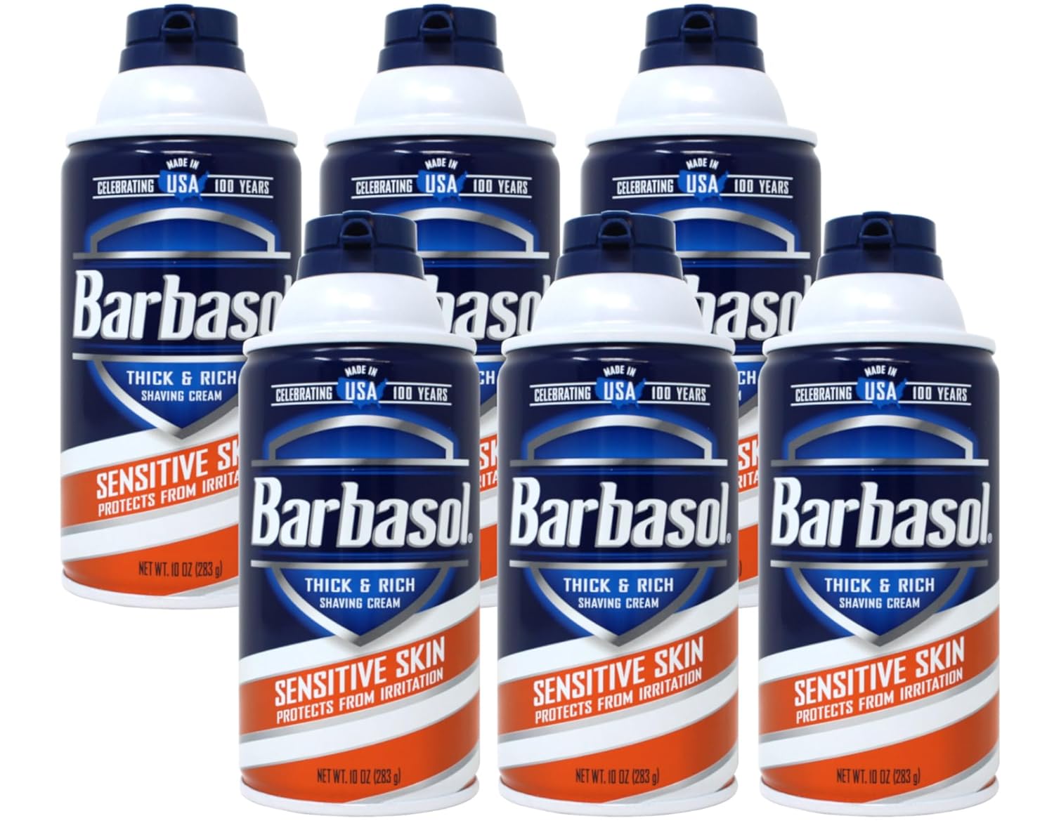 Barbasol Shave Cream For Sensitive Skin-11 Oz (Quantity Of 6) By Barbasol