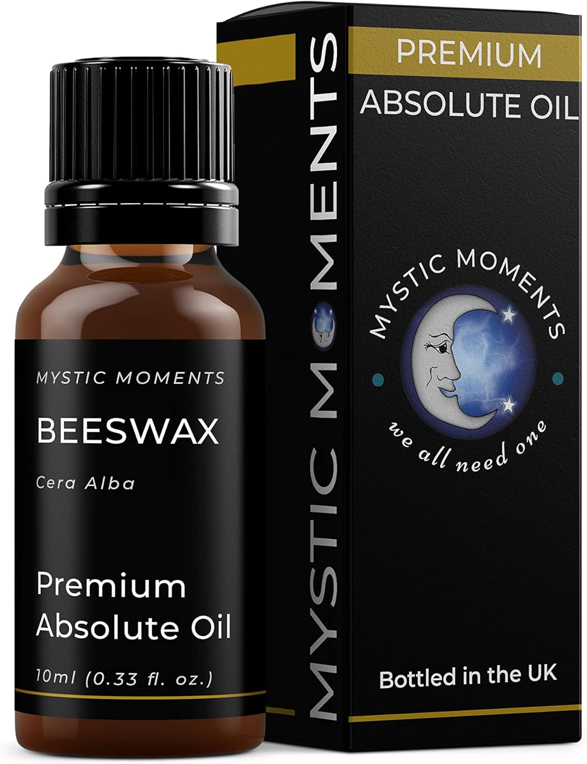 Mystic Moments | Beeswax Absolute Oil 10ml (Cera Alba) Pure & Natural Absolute Oil for Skincare, Perfumery & Aromatherapy