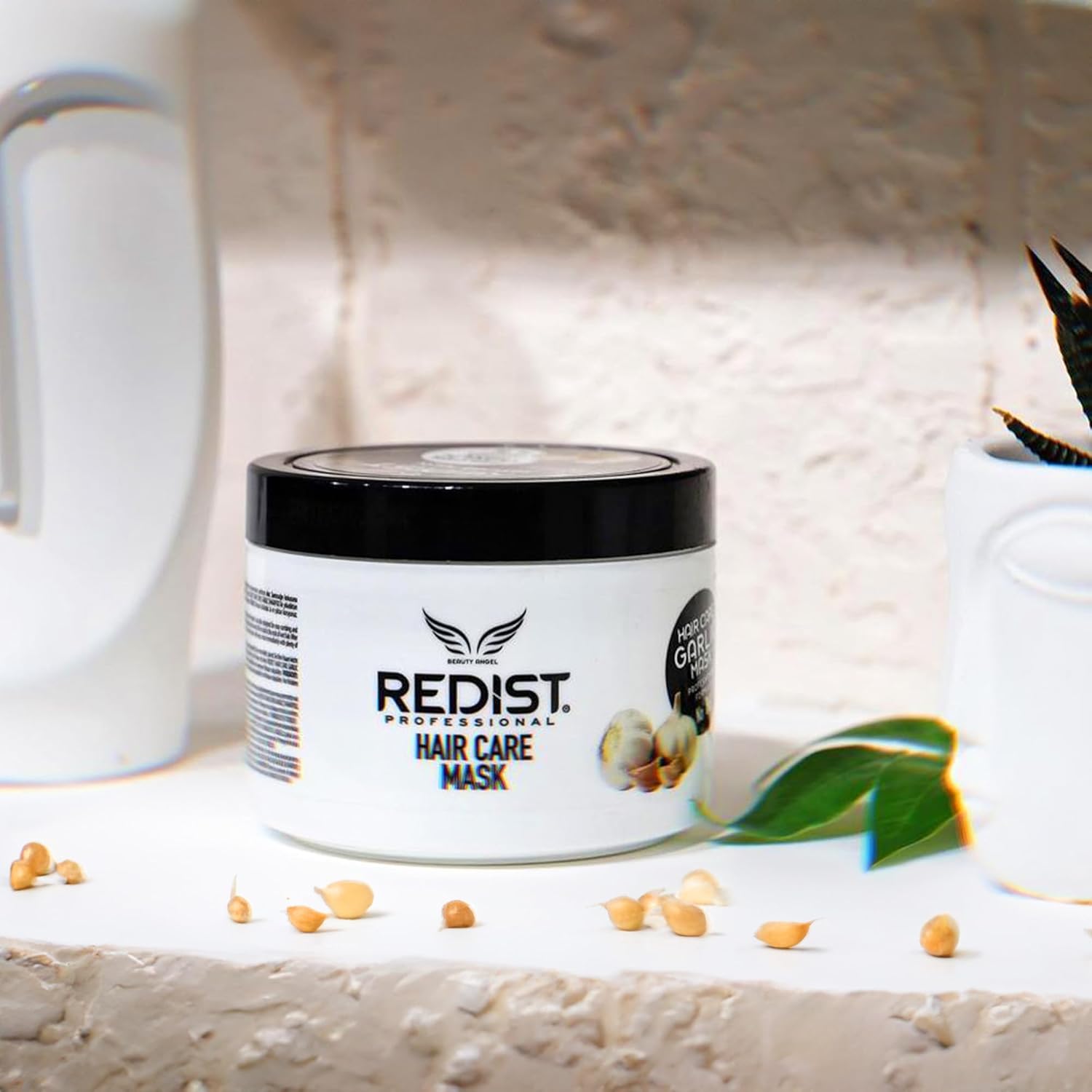 Redist Garlic Hair Mask 500Ml | Intensive Care That Strengthens And Moisturizes Broken, Dry And Damaged Hair | Women Hair Care | Health Growth | Bleached Hair Care | Hair Treatment Repair