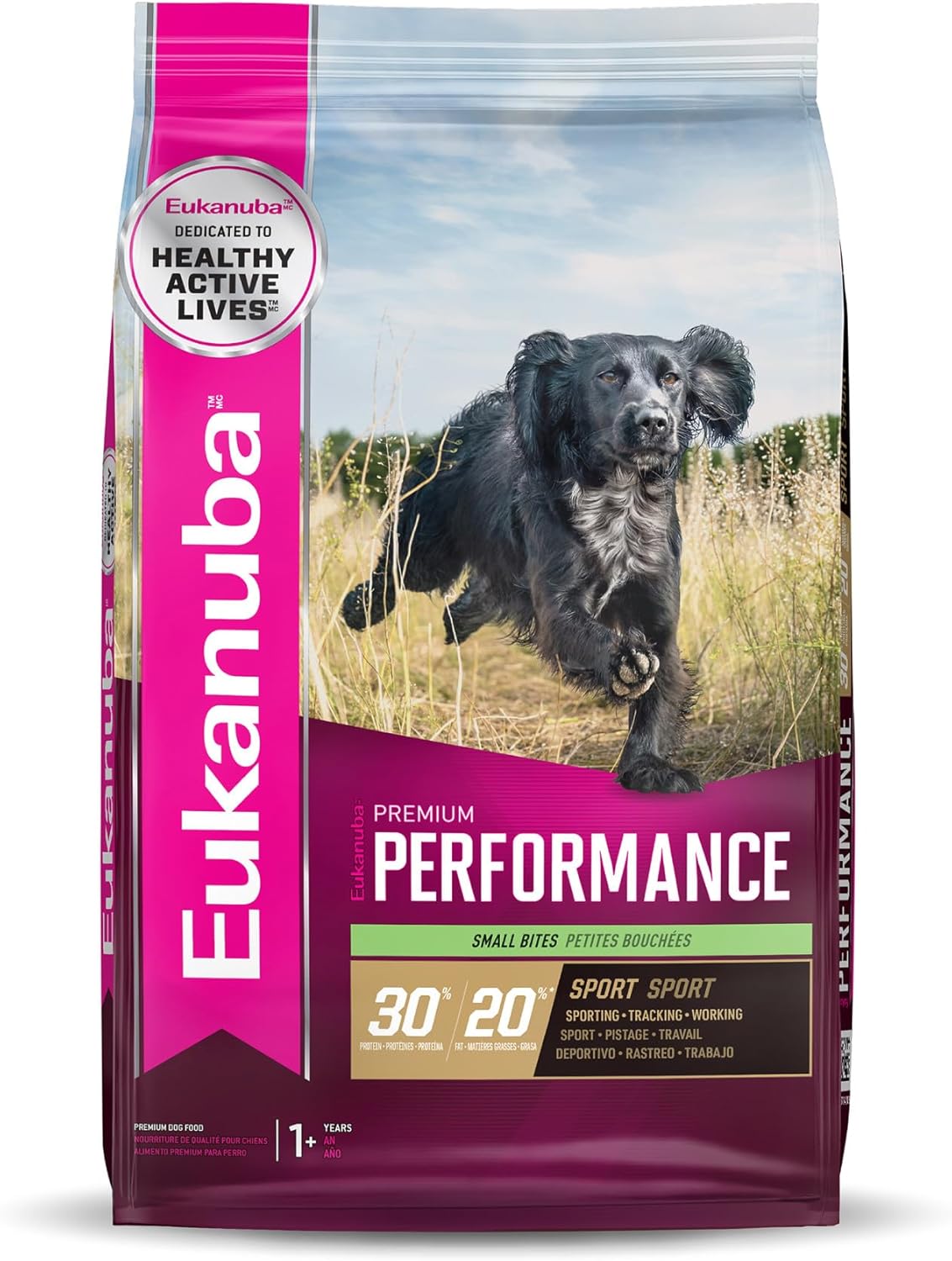 Eukanuba Premium Performance 30/20 Sport Small Bites Dry Dog Food, 28 Lb Bag