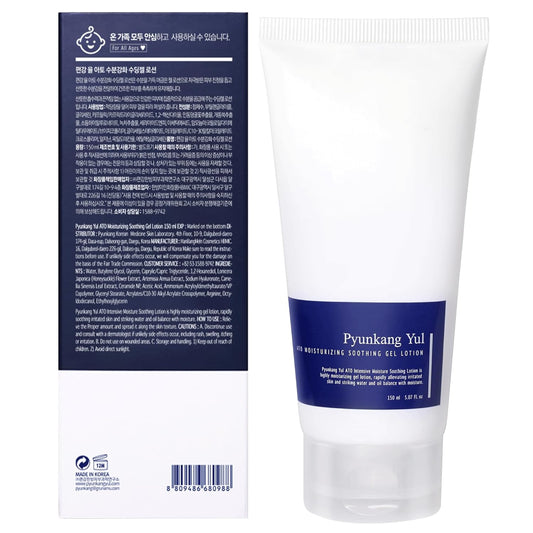 Pyunkang Yul Ato Deep Moisturizing Soothing Gel Lotion - Baby Gel Moisturizer Soothes Irritated Baby Skin, Natural Ingredients Hyaluronic Acids, Ceramide Lotion, Making Moisture Barrier 5.07 Fl Oz