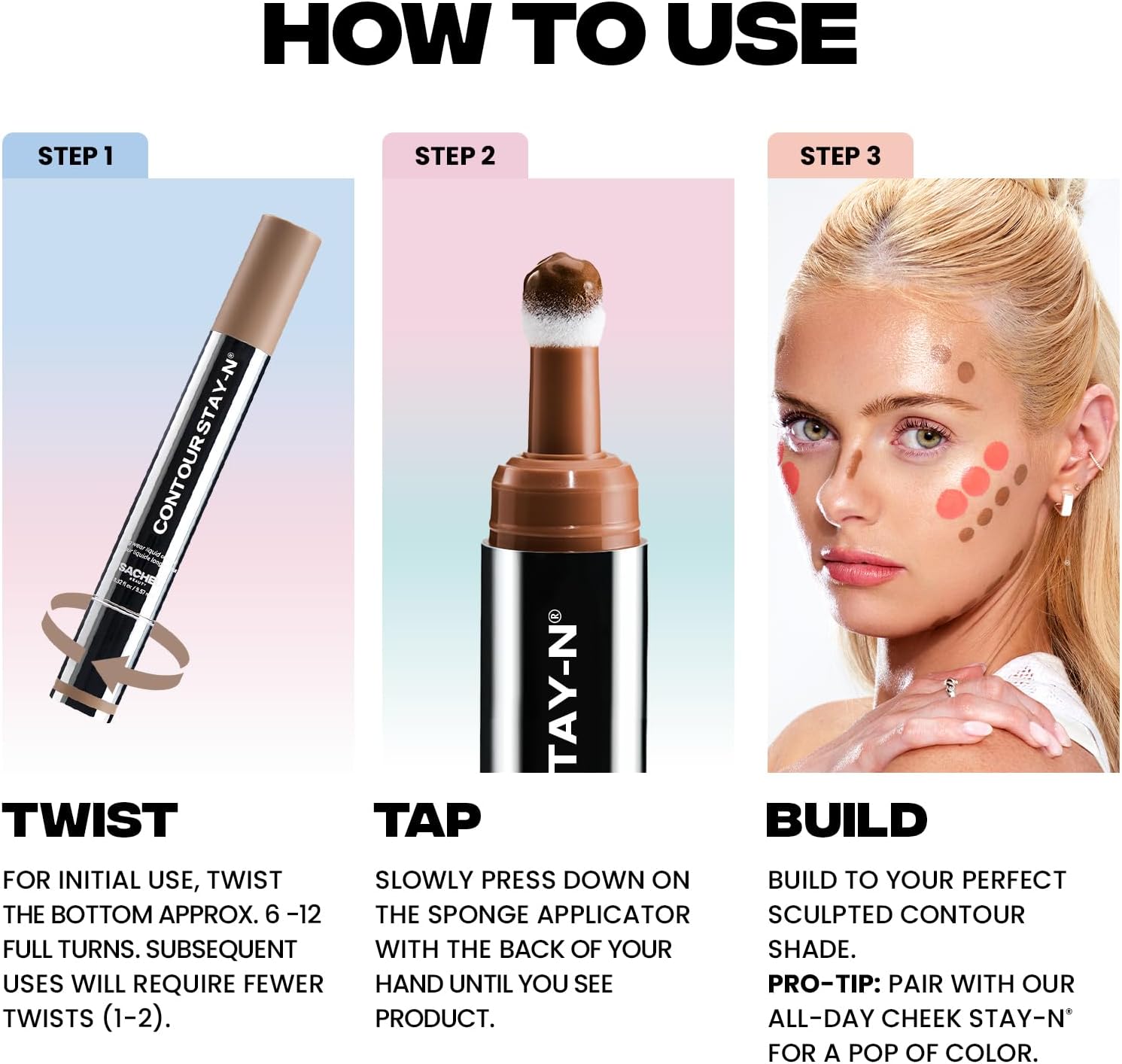 Sacheu Liquid Contour STAY-N Long Wear Bronzer Cream Contour Makeup — Long Lasting, Blendable, & Lightweight Formula — Vegan & Cruelty-free, Giving Edge : Amazon.co.uk: Beauty