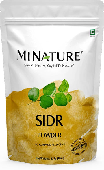 Mi Nature Fresh Sidr Leaves Powder 227G (8Oz) | Natural Deep Cleansing & Conditioning Herb For Hair Care| Traditional Herbal Cleanser |Plant-Based Source Of Mucilages And Saponins