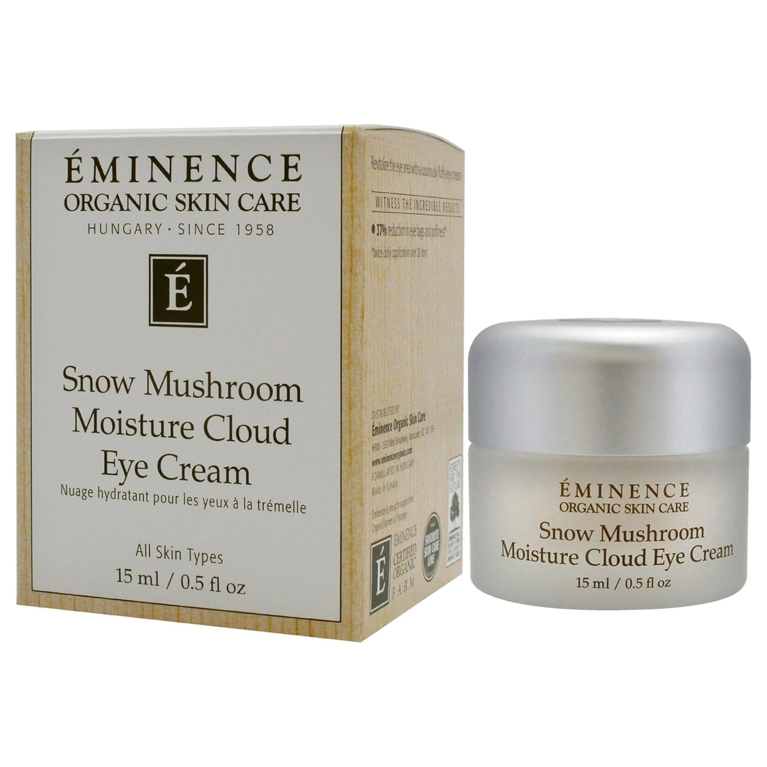 Eminence Organic Snow Mushroom Moisture Cloud Eye Cream : Beauty & Personal Care
