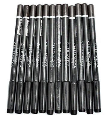 Cherimoya Makeup Eye & Lip Liner Pencil Espresso 12 Pieces : Beauty & Personal Care