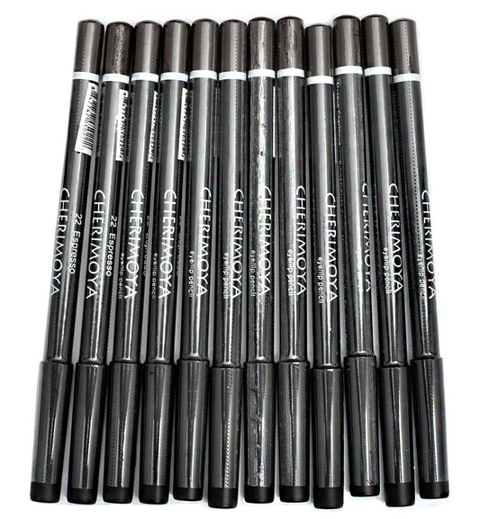 Cherimoya Makeup Eye & Lip Liner Pencil Espresso 12 Pieces : Beauty & Personal Care