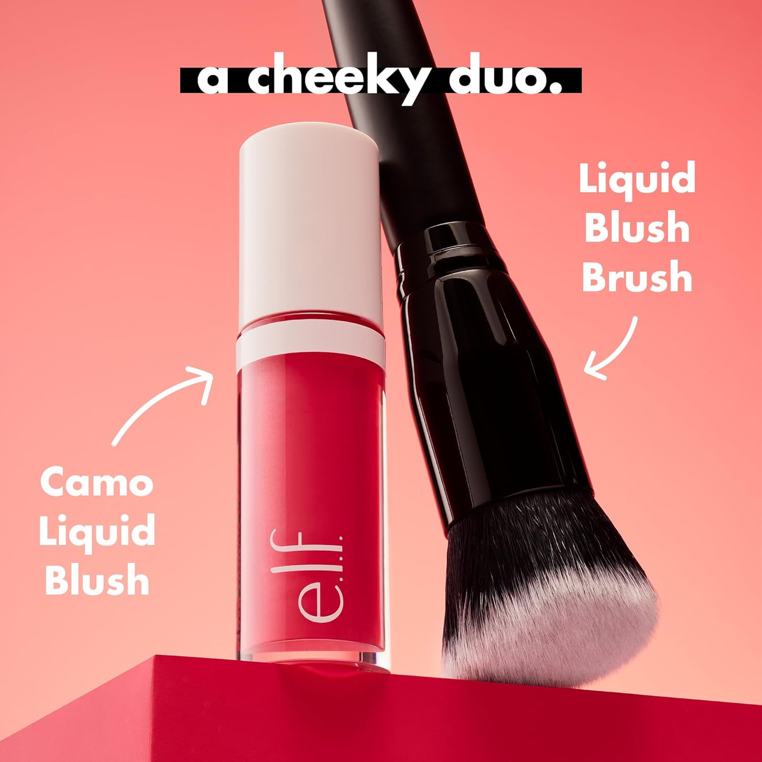 e.l.f. Camo Liquid Blush Brush, Angled Blush Brush Ideal For Applying & Blending Colours On Cheeks, Soft, Dense Bristles, Vegan & Cruelty-free : Amazon.co.uk: Beauty