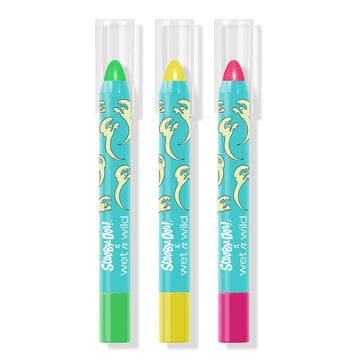 Wet N Wild Scooby Doo Collection Glow Madness 3-Piece Uv Glow Face & Body Crayon Set