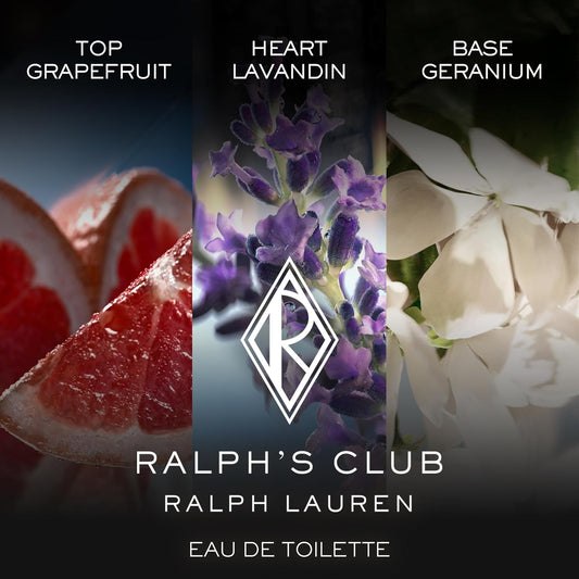 Ralph Lauren - Ralph'S Club - Eau De Toilette - Men'S Cologne - Woody & Aromatic - With Grapefruit, Lavandin, & Patchouli - Intense Fragrance