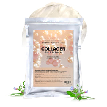 Lindsay Premium Collagen Modeling Pack | Organic Collagen Modeling Mask | Lifting & Moisturizing Face Mask | Collagen Mask For Face | Korean Modeling Mask (Pack Of 1, 2.2 Lbs.)