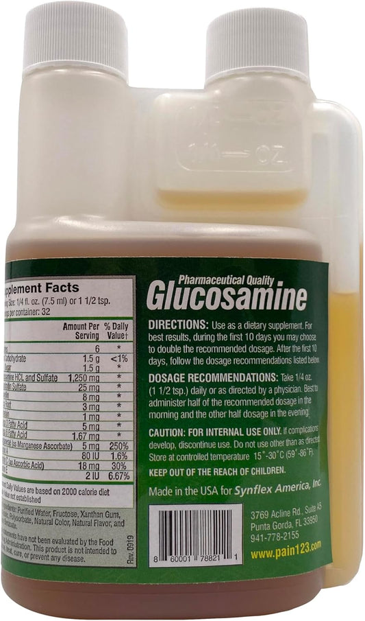 Liquid Glucosamine Original Formula - Chondroitin, Vitamins, Minerals - Drink Supplement For Men & Women, Helps Support Joint & Cartilage Health - Berry Flavor, 32 Day Supply
