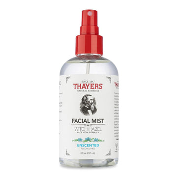 Thayers Alcohol-Free Witch Hazel Facial Mist Toner with Aloe Vera, Unscented, Soothing and Hydrating, For All Skin Types, 8 oz : Beauty & Personal Care