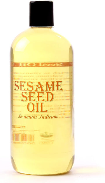 Mystic Moments | Sesame Seed Carrier Oil 500ml - Pure & Natural Oil Perfect for Hair, Face, Nails, Aromatherapy, Massage and Oil Dilution Vegan GMO Free