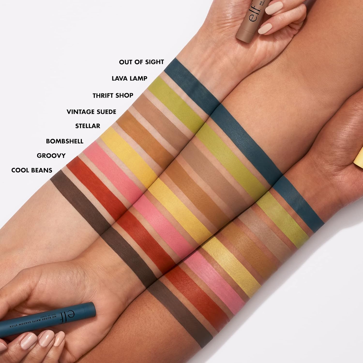 e.l.f. Cosmetics No Budge Matte Eyeshadow Stick, One-Swipe Cream Eyeshadow Stick, Long-Wear & Crease Resistant, Matte Finish, Out of Sight : Amazon.co.uk: Beauty