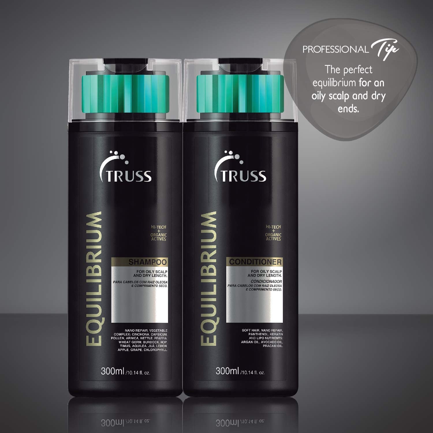 TRUSS Equilibrium Shampoo and Conditioner Set Bundle with Net Hair Mask : Beauty & Personal Care