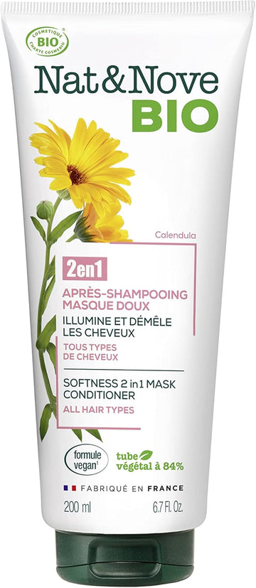 Kéranove Naturanove Bio - Certified Organic Calendula Gentle Conditioner For All Hair Types - 200 Ml - Pack Of 3