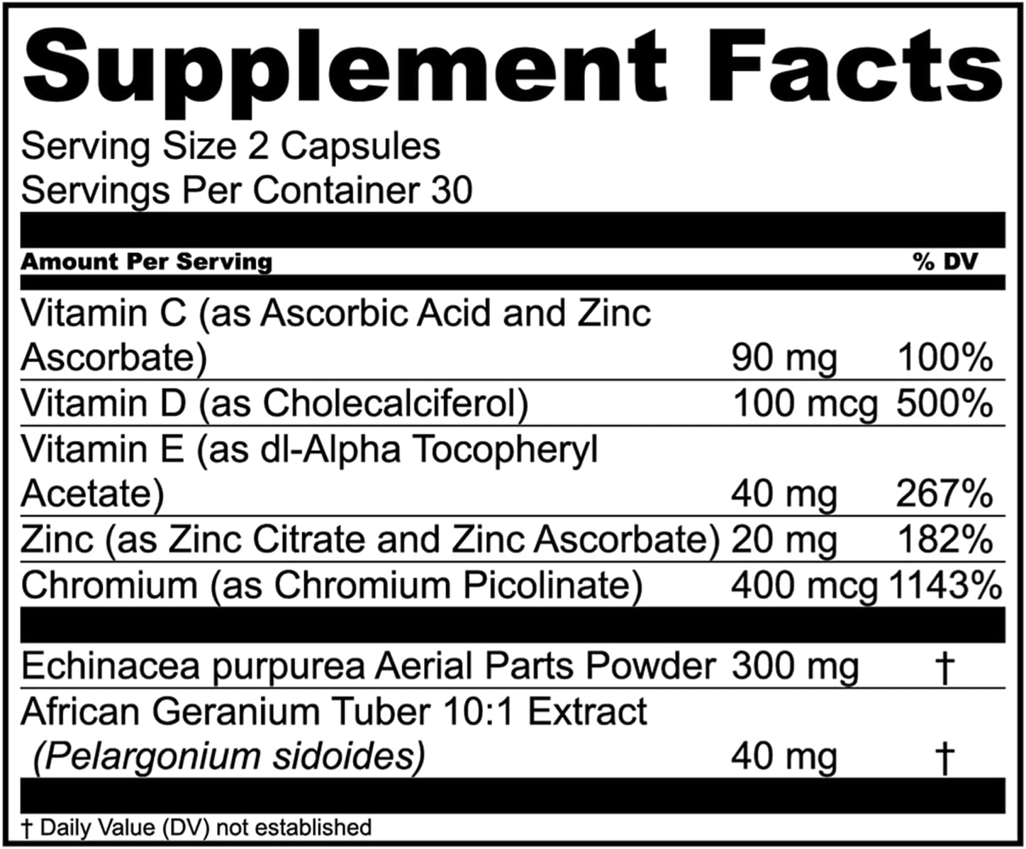 Essential Elements Immune Support Supplement - with Vitamin C, Zinc, L-Cysteine, Chromium and More | Multi-System Immunity Booster | Immune Hero 60 Veggie Capsules : Health & Household