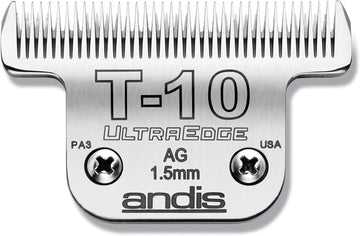 Andis Carbon-Infused Steel UltraEdge Dog Clipper Blade, Size-T-10, 1/6-Inch Cut Length (22305)