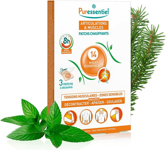 Puressentiel Muscles & Joints Heating Patches (3 Patches) : Amazon.co.uk: Health & Personal Care