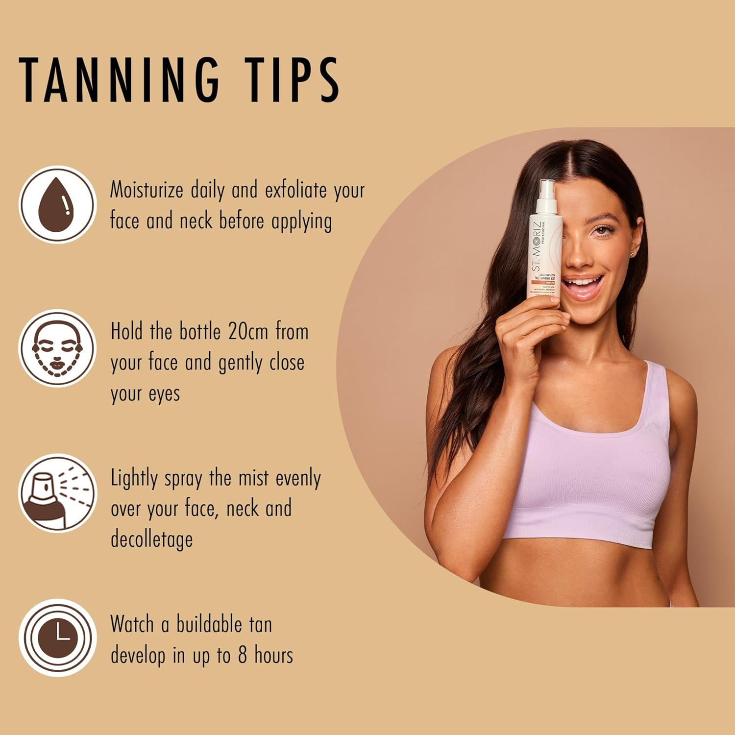 St Moriz Professional Clear Complexion Tanning Face Mist | Fast Drying Buildable Fake Tan Spray | With Salicylic Acid to Help Prevent Breakouts | Kind to Skin | Natural Buildable Face Glow | 150ml : Amazon.co.uk: Beauty