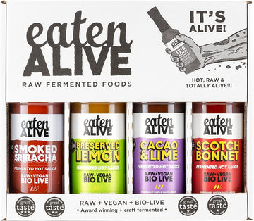 Eaten Alive Award Winning Fermented Hot Sauce - The Discovery Box (4 X 150Ml)