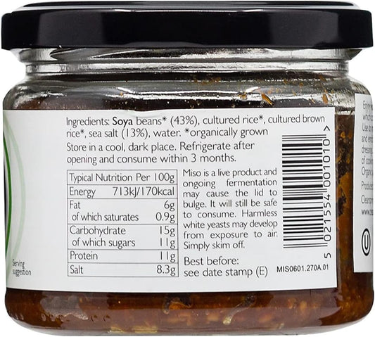 Clearspring Organic Japanese Reduced Salt Unpasteurised Miso Jar
