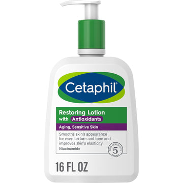 Cetaphil Restoring Body Lotion With Antioxidants For Aging Skin, Great For Neck And Chest Areas, Fragrance And Paraben Free, Suitable For Sensitve Skin 16 Oz. Bottle