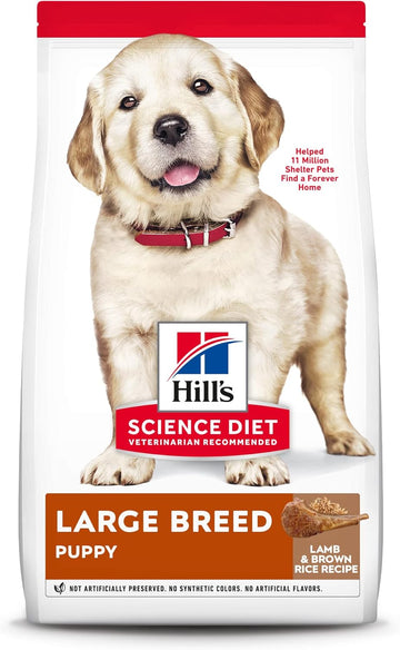 Hill'S Science Diet Dry Dog Food, Puppy, Large Breeds, With Real Meat And Whole Grains, Lamb Meal And Brown Rice Recipe, 33 Lb. Bag