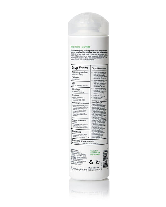 Dermalogica Clear Start Breakout Clearing Foaming Wash - Acne Face Wash With Salicylic Acid & Tea Tree Oil - 10 Fl Oz : Beauty & Personal Care
