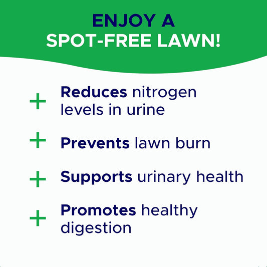 Grass Burn Spot Chews For Dogs - Pee Lawn Spot Saver - Natural Urine Neutralizer For Grass Burn Spots - Dog Pee Lawn Repair - W Dl-Methionine - 120 Ct