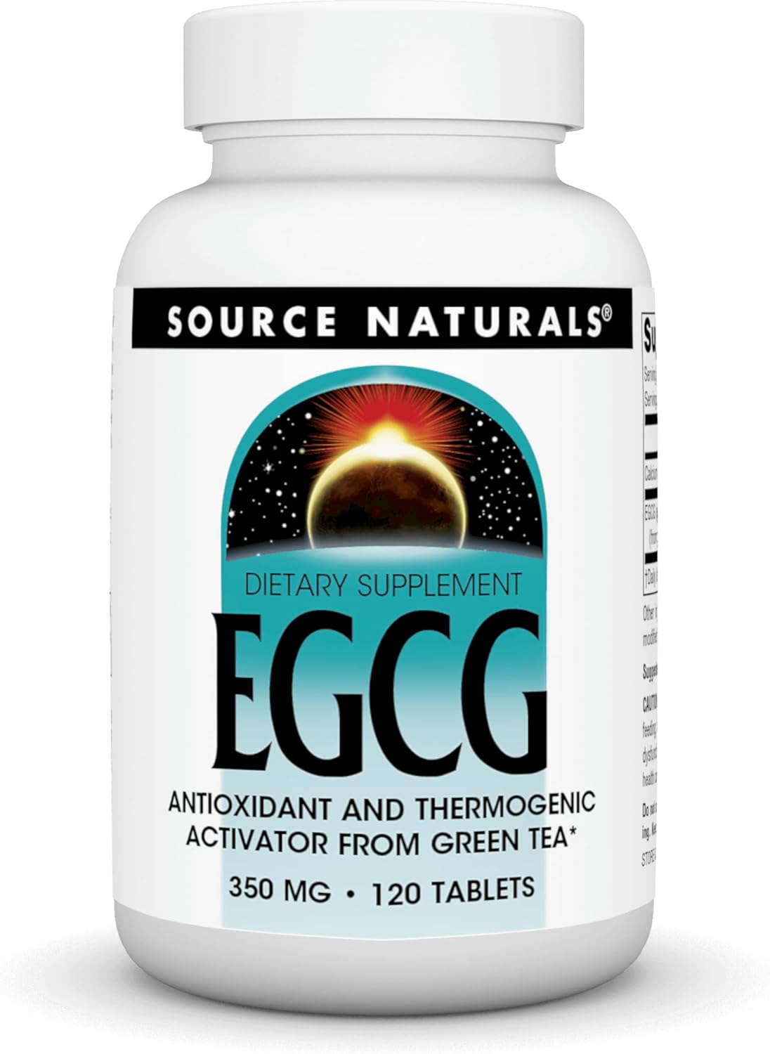 Source Naturals EGCG, Antioxidant and Thermogenic Activator From Green Tea*, 350 mg - 120 Tablets