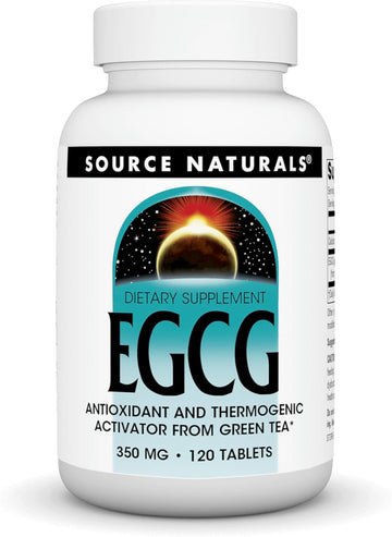 Source Naturals EGCG, Antioxidant and Thermogenic Activator From Green Tea*, 350 mg - 120 Tablets