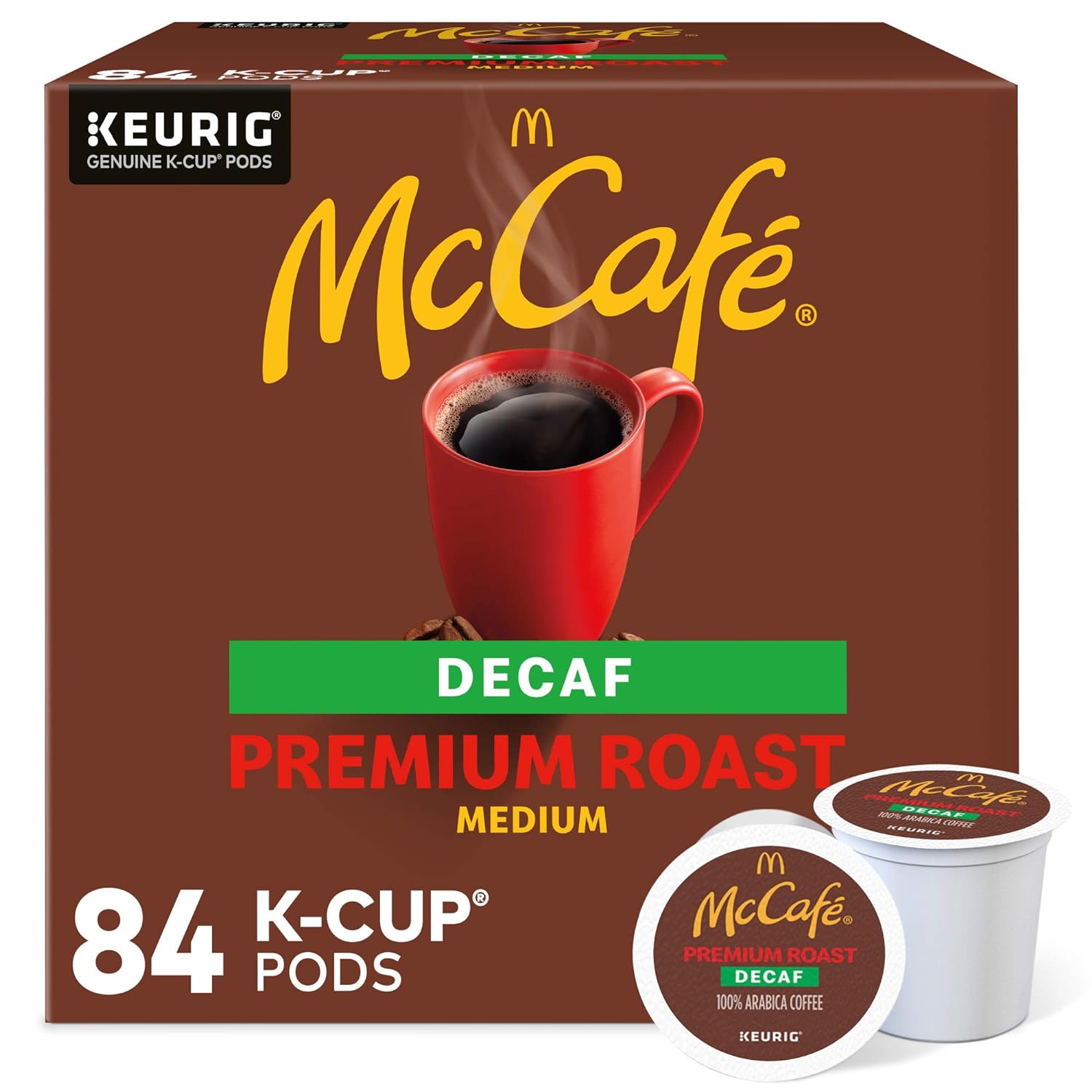 McCafe Decaf Premium Medium Roast K-Cup Coffee Pods 84 Count