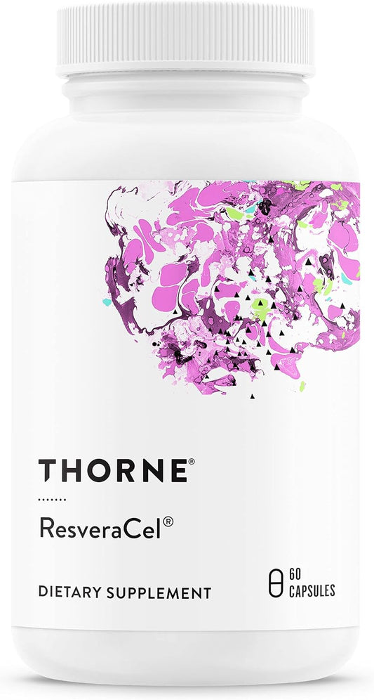 Thorne Resveracel (60 Capsules) & Memoractiv (60 Capsules) Bundle - Supports Brain Health & Healthy Aging - Gluten, Dairy & Soy-Free
