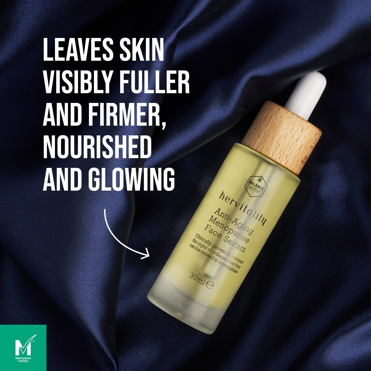 Balance Activ, HerVitality Anti-Aging Menopause Oil Based Night Face Serum for Women, Clinically Proven to Correct Signs of Collagen Loss, Hydrating and Relieves Dryness, 30ml, 1 Pack : Amazon.co.uk: Beauty