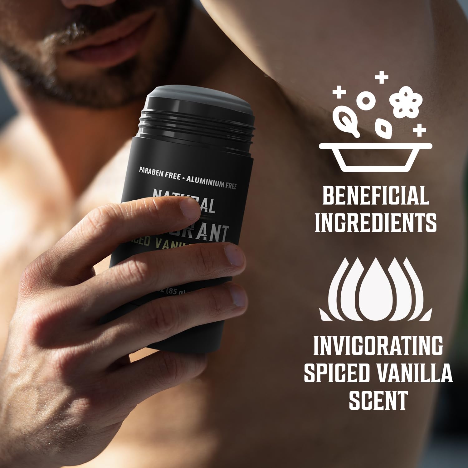 Viking Revolution Spiced Vanilla Deodorant for Men - Natural Deodorant for Men Charcoal Deodorant Men with Shea Butter, Coconut Oil, Baking Soda, Beeswax - Mens Deodorant Aluminum Free (3oz) : Beauty & Personal Care