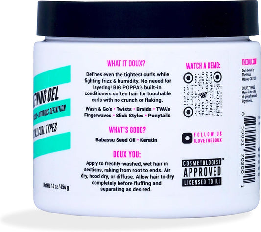 The Doux Big Poppa Defining Hair Gel For All Curl Types, 454 G (Pack Of 1)
