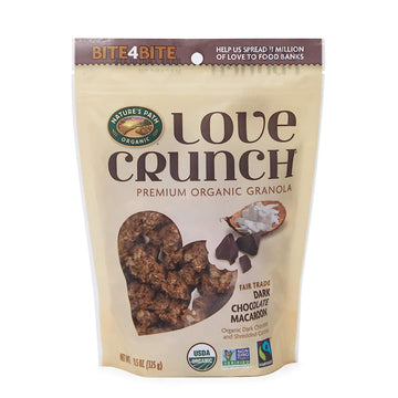 Love Crunch Organic Dark Chocolate Macaroon Granola, 11.5 Ounce (Pack of 6), Non-GMO, Fair Trade, by Nature's Path