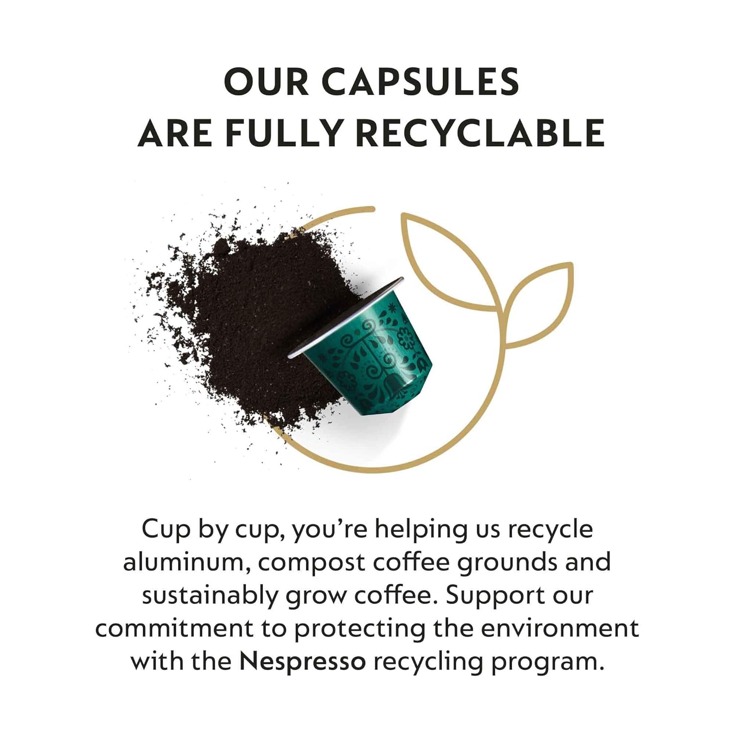 Nespresso Capsules Originalline, Stockholm Lungo, Dark Roast Coffee, 50 Count Espresso Coffee Pods