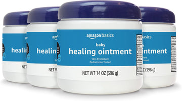 Amazon Basics Healing Ointment For Babies, Pediatrician Tested, 14 Ounce (Pack Of 4) (Previously Solimo)