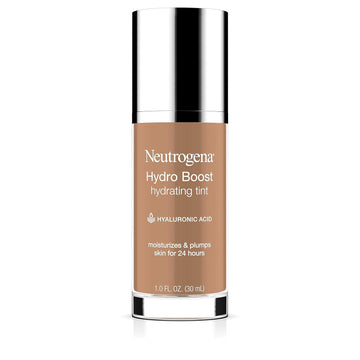 Neutrogena Hydro Boost Hydrating Tint With Hyaluronic Acid, Lightweight Water Gel Formula, Moisturizing, Oil-Free & Non-Comedogenic Liquid Foundation Makeup, 115 Cocoa Color 1.0 Fl. Oz