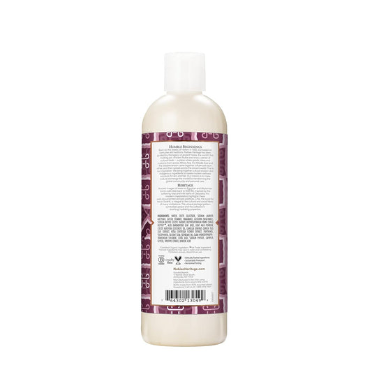 Nubian Heritage Coconut Papaya Body Wash Cleanser For Dry, Dull Skin Polish + Renew Hydrating Body Wash 13 Oz