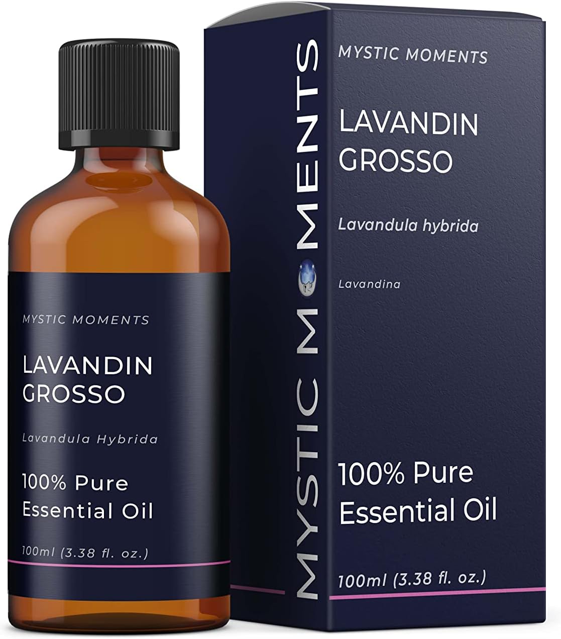 Mystic Moments | Lavandin Grosso Essential Oil 100Ml - Pure & Natural Oil For Diffusers, Aromatherapy & Massage Blends Vegan Gmo Free