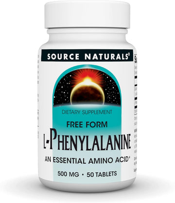 Source Naturals L-Phenylalanine Free Form Essential Amino Acid - 50 Tablets