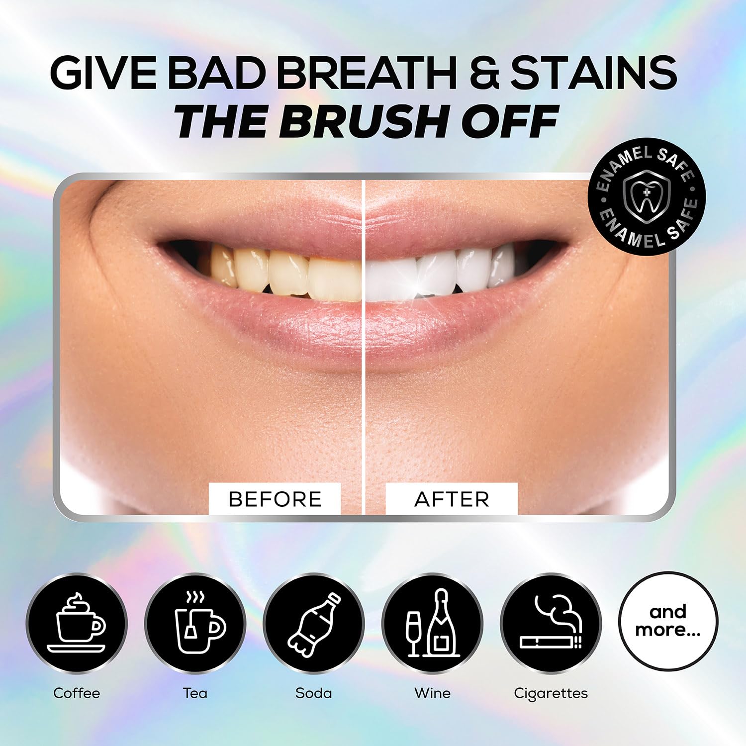 Venus Visage Activated Charcoal Toothpaste For Whitening, 3 Pack - Effective Teeth Whitening Toothpaste For Surface Stains - Peppermint Flavor (3.7 Oz/105 G) : Health & Household