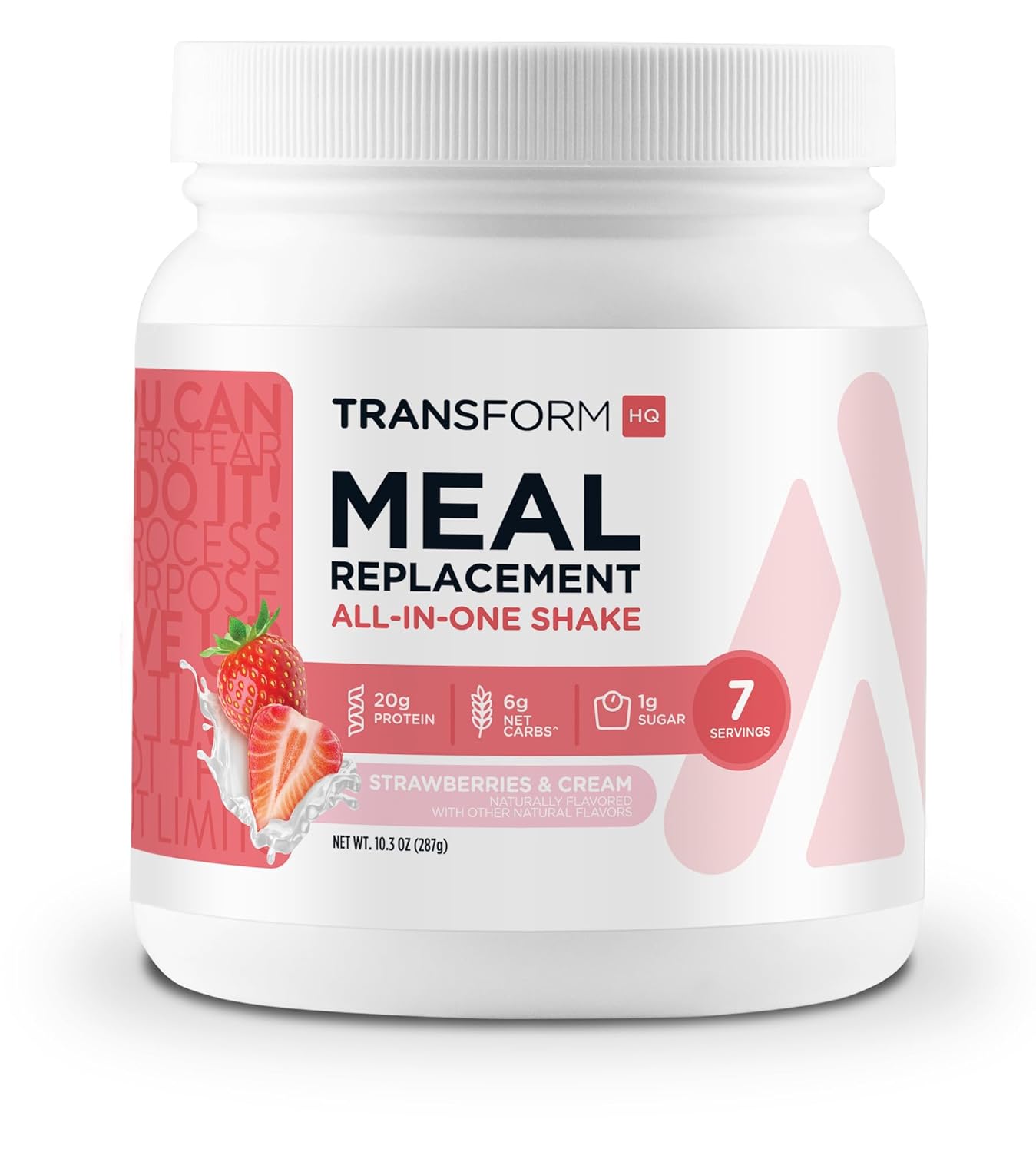 TransformHQ Meal Replacement Shake Powder 7 Servings (Strawberry & Cre