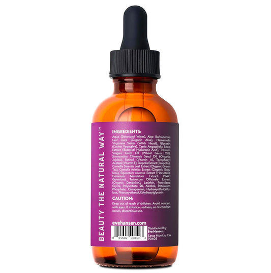 Eve Hansen Anti-Aging Retinol Serum For Face | Anti-Wrinkle Serum With Vitamin A, E, And Hyaluronic Acid | Acne Scar, Pore Minimizer Cruelty Free 2% Organic Retinol Night Serum (1 Oz)