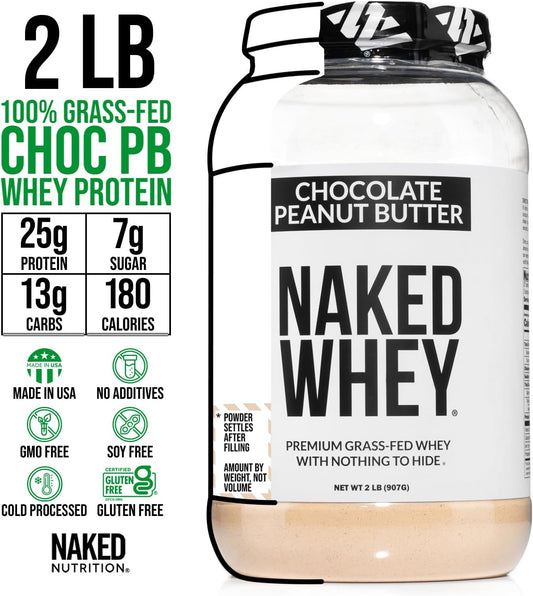 NAKED Whey Protein Powder (Chocolate PB, 2 LB)